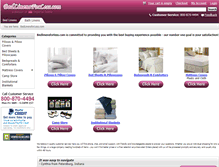 Tablet Screenshot of bedlinensforless.com
